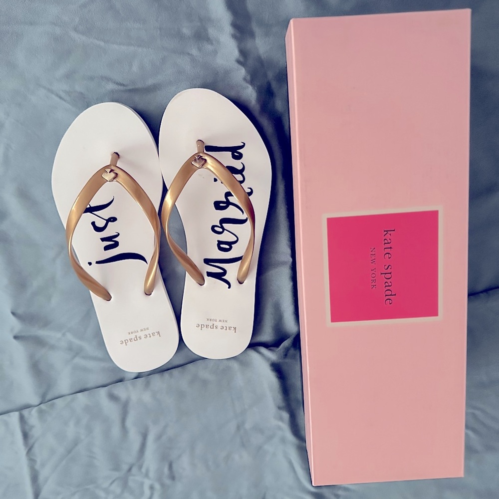Kate Spade Nayla Sandals (Just Married), size 5, BNWT